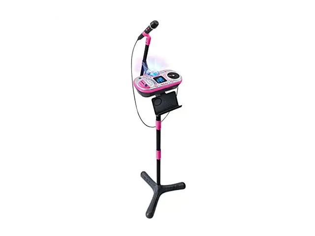 VTech Kidi Star Karaoke Machine — Adjustable Floor Stand, Vocal Eliminator & Games
